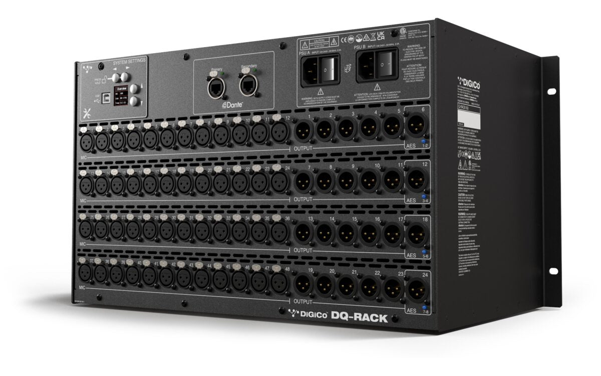 DiGiCo DQ-Rack Dante stage box