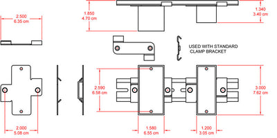 RDL DRA-35T DIN-skinne adapter