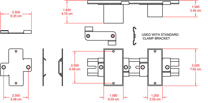 RDL DRA-35T DIN-skinne adapter