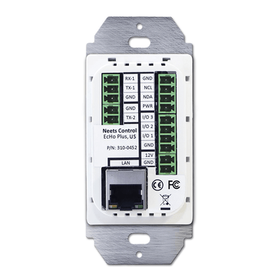 Biamp Echo Plus 8-knappskontrollpad hvit