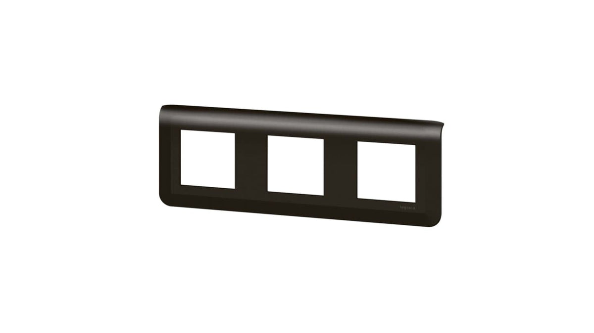 Legrand MOSAIC EU 3-gangs frontplate sort