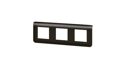 Legrand MOSAIC EU 3-gangs frontplate sort