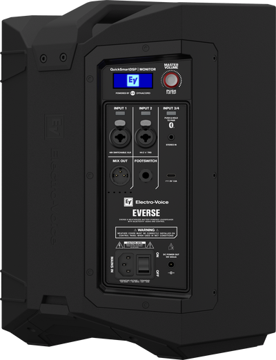 Høyttaler Aktiv 8" 4 kanals Mixer Batteri Sort