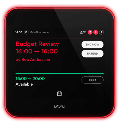 Biamp Evoko Liso signage