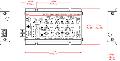 RDL FP-PEQ3 3-band equalizer