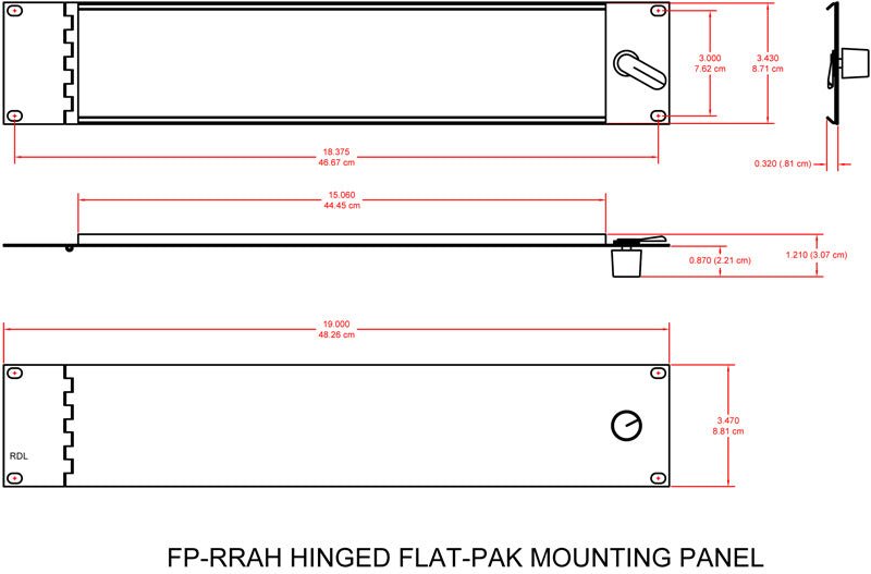 RDL FP-RRAH rack adapter