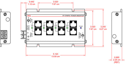 RDL FP-TP4PW twisted pair strømforsyning