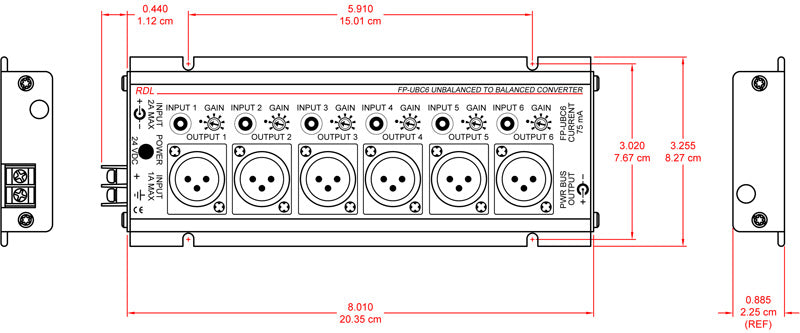 RDL FP-UBC6 audiokonverter