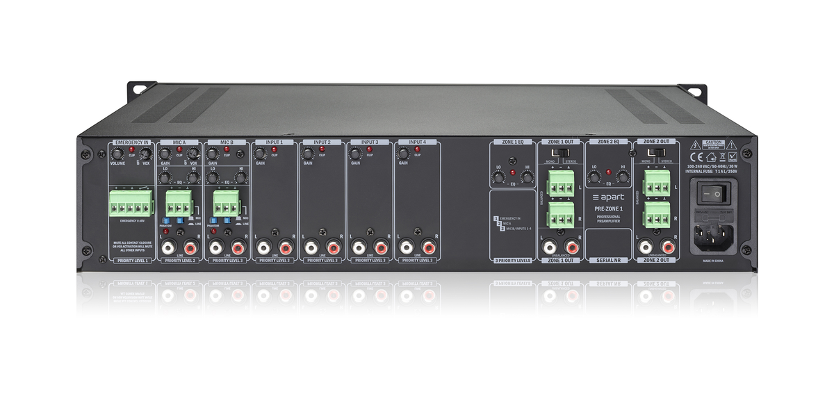 Biamp Apart PREZONE1 forsterker