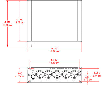 RDL RU-MLD4T DSP forsterker