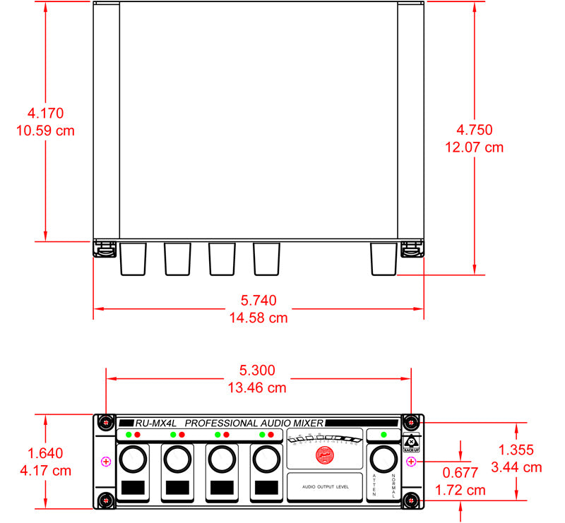 RDL RU-MX4L mixer