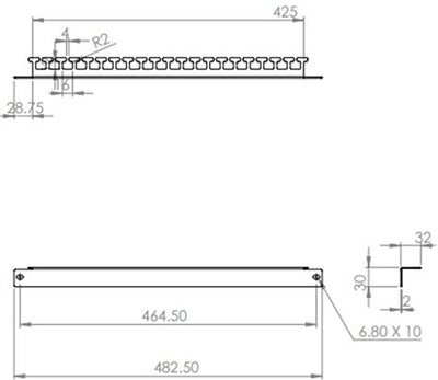 Scandec SC-164 rack-brakett