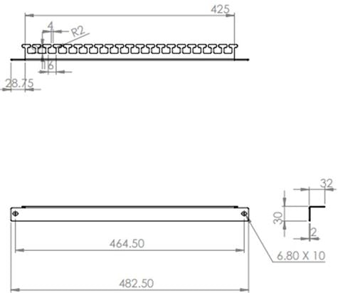 Scandec SC-164 rack-brakett