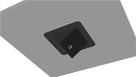 Innfellingsbrakett for L-Acoustics X4i, Sort, under 20mm