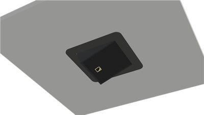 Innfellingsbrakett for L-Acoustics X4i, Sort, under 20mm