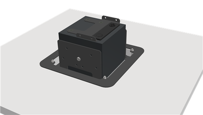 Innfellingsbrakett for L-Acoustics X4i, Sort, under 20mm
