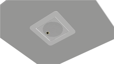 Innfellingsbrakett for L-Acoustics X4i, Hvit, under 20mm