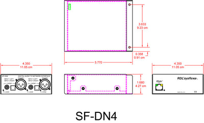 RDL SF-DN4 Dante interface