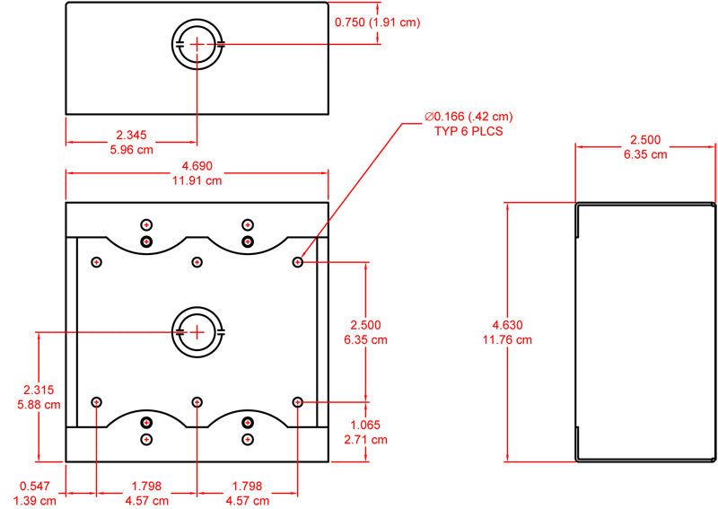 RDL SMB-2G veggboks dobbel