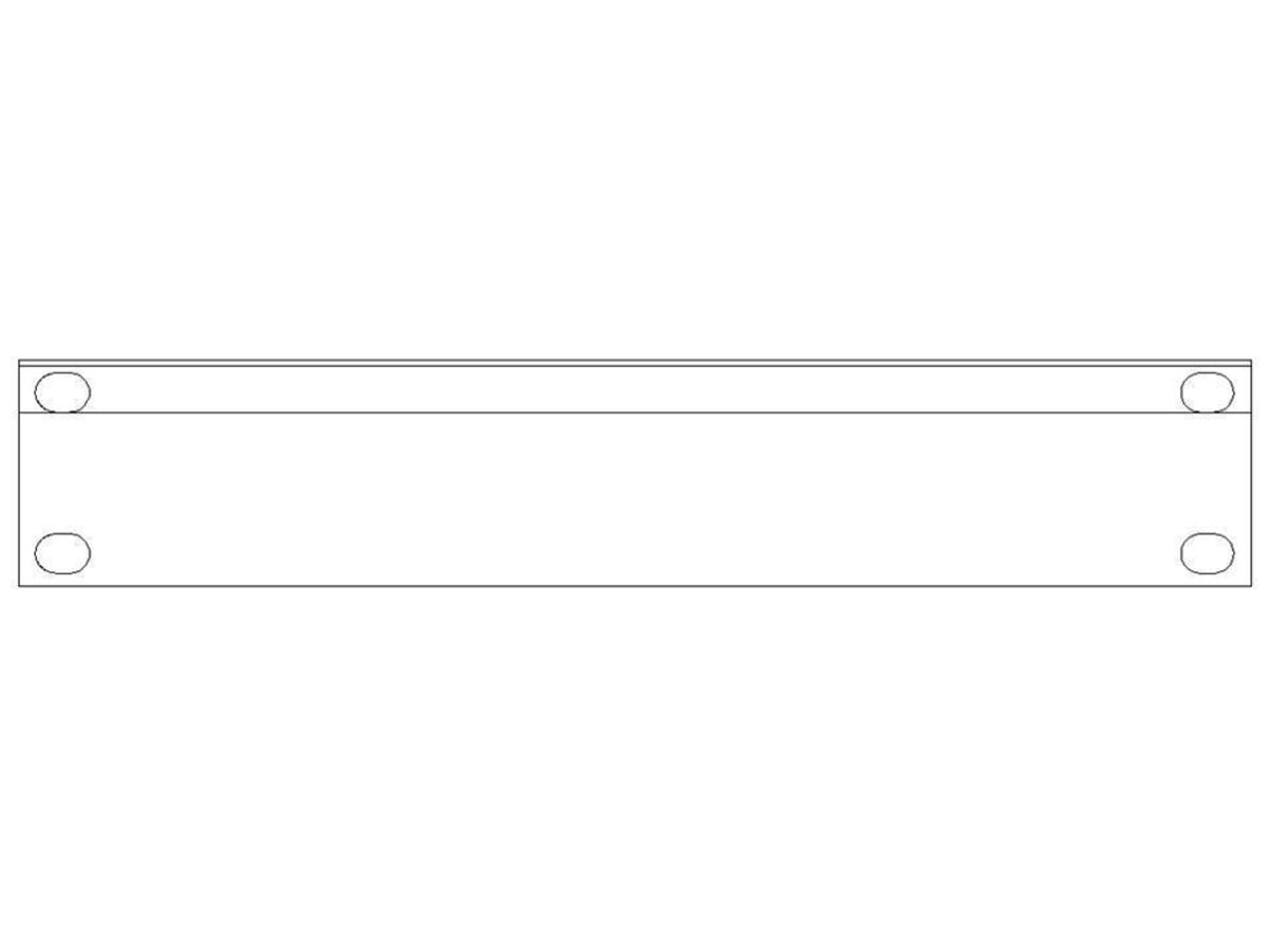 SMRT BlindPanel 1/2 19" 1U – blank panel