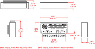 RDL ST-VP1 voice-over/paging-modul