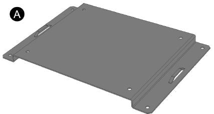 Brakett for "under bord" eller veggmontasje av TC-5 switch