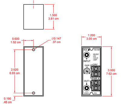 RDL TX-1W signalprosessor