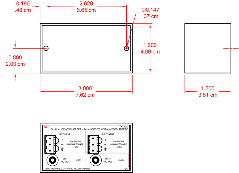 RDL TX-A2D signalprosessor