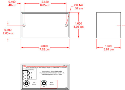 RDL TX-A2 transformator