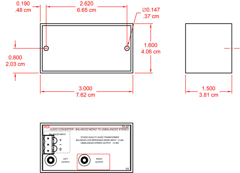 RDL TX-A2 transformator