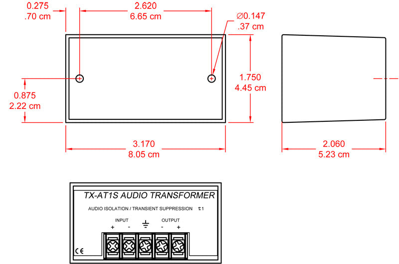 RDL TX-AT1S audio transformator