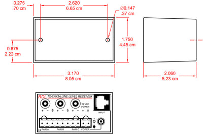 RDL TX-TPR3A tre-par mottaker