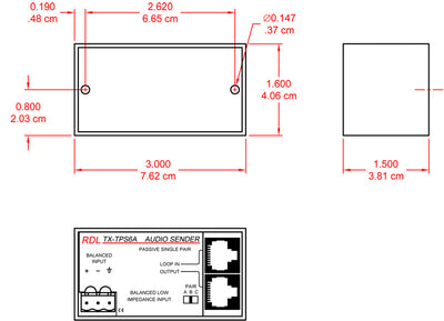 RDL TX-TPS6A twisted-pair sender