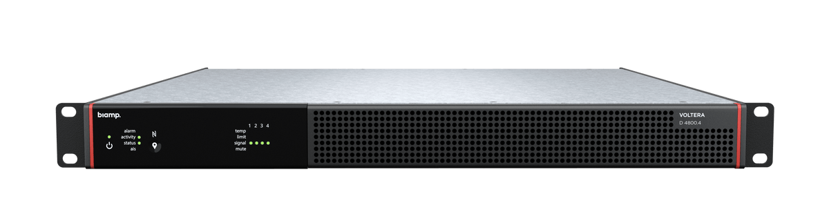 Biamp VOLTERA-D4800-4 forsterket høyttalerkontroller