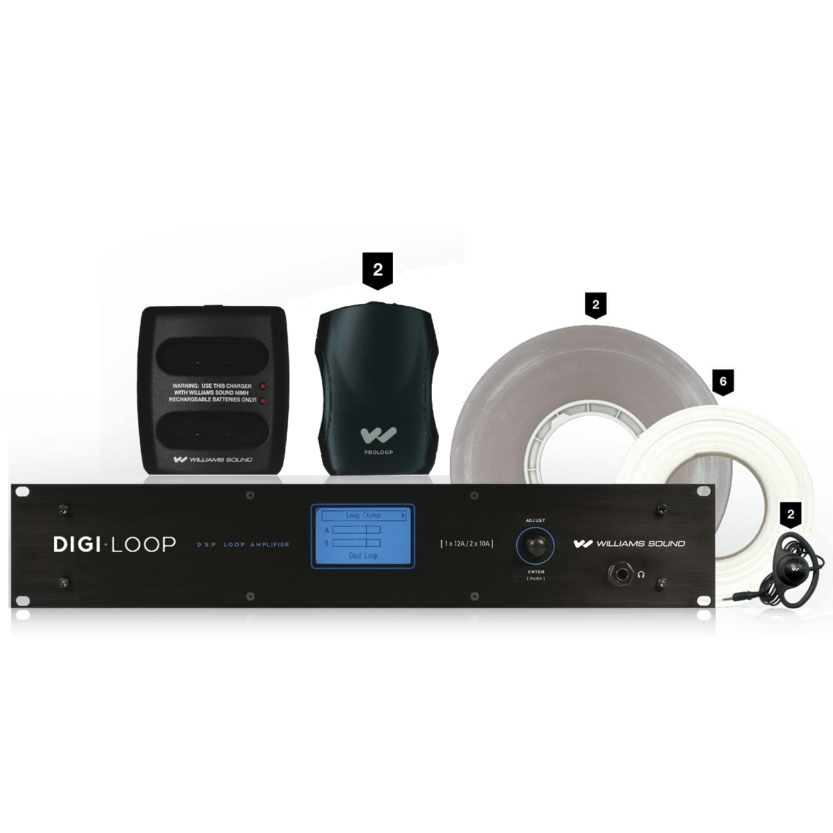 Williams Sound DL210 hørselsslynge SYS2 sort
