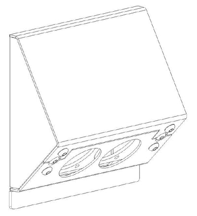 Neutrik WLXSBL-2ES veggplate