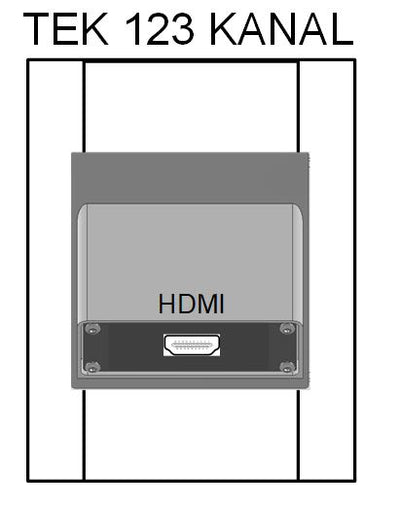 PanConnect Wallie XS HDMI hvit