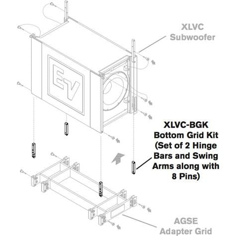 Electro-Voice XLVC-BGK groundstack brakett